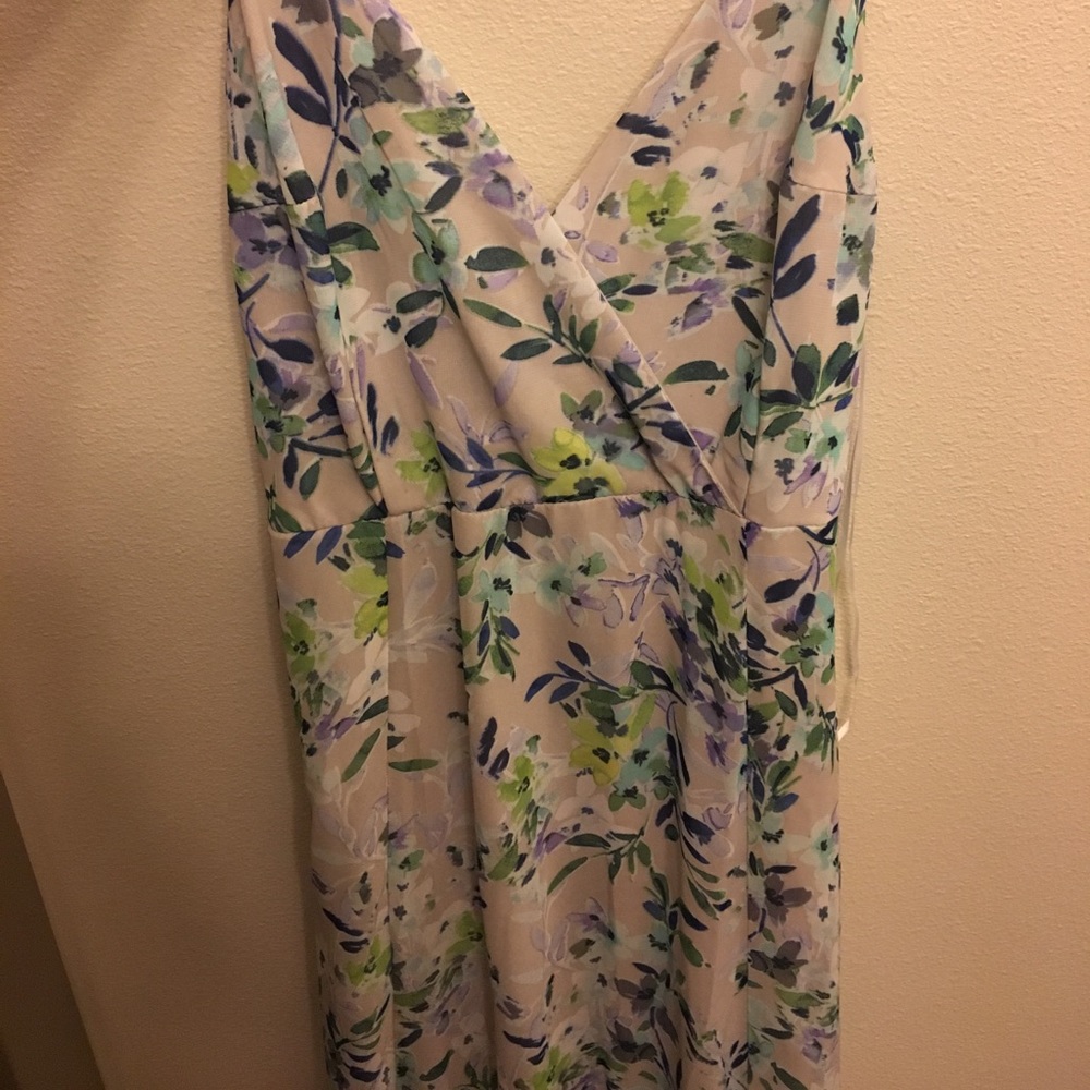 Never worn floral maxi dress